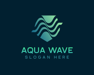 Technology Laboratory Waves logo design