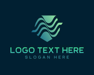 Technology - Technology Laboratory Waves logo design