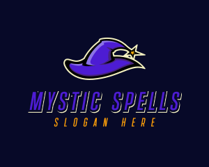 Witch - Wizard Hat Star logo design