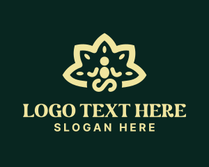 Sauna - Yoga Lotus Therapy logo design