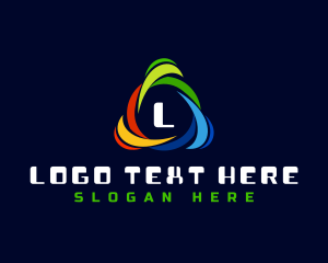 Triangle - Triangle Colorful Abstract logo design