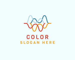 Colorful Water Wave logo design