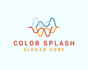 Colorful Water Wave logo design