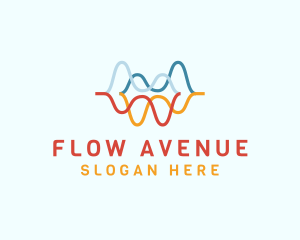 Colorful Water Wave logo design