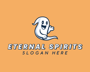 Halloween Ghost Spirit logo design