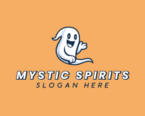 Paranormal - Halloween Ghost Spirit logo design