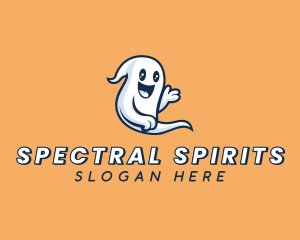 Halloween Ghost Spirit logo design