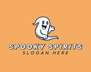 Halloween Ghost Spirit logo design