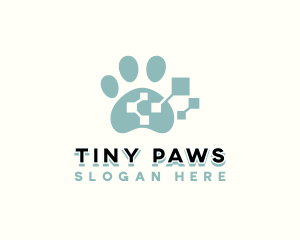 Pet Tech Paw logo design