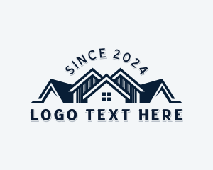 Residence - Residential Property Roofing logo design