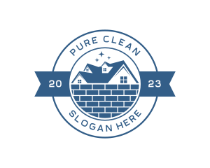 House Sparkle Clean logo design