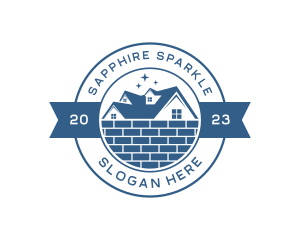 House Sparkle Clean logo design