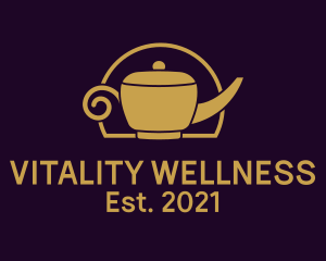 Gold Lamp Wellness logo design