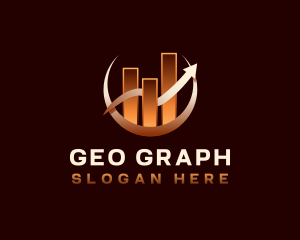 Finance Arrow Graph logo design