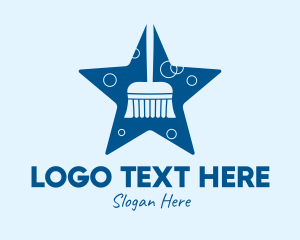 Star Cleaning Broom Mop Logo