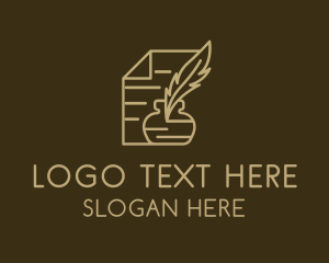 Regal - Paper Legal Contract Notary logo design