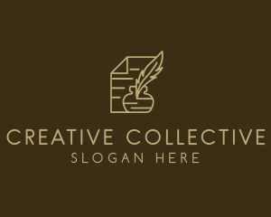 Paper Legal Contract Notary  logo design