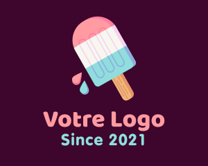 Ice Pop - Multicolor Ice Cream Popsicle logo design
