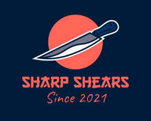 Japanese Sharp Knife logo design