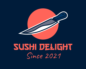 Japanese Sharp Knife logo design