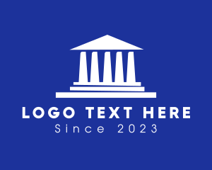 Athenian - Greek Parthenon Architecture logo design