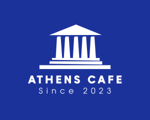 Athens - Greek Parthenon Architecture logo design