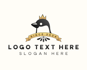 Little Penguin - Little Penguin Crown logo design