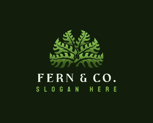 Fern - Botanical Leaf Ornament logo design