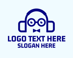 Nerd Bowtie Headphones Logo