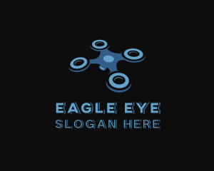 Surveillance - Flying Drone Surveillance logo design