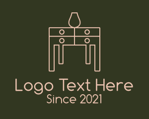 Wood - Table Home Furnishing logo design