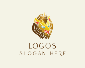 Gold Regal Lion Logo