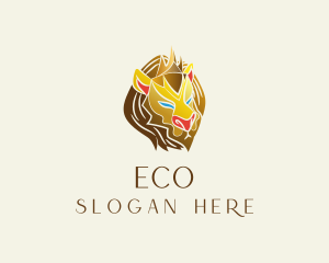 Luxury - Gold Regal Lion logo design
