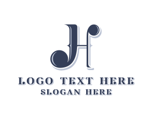 Composer - Music Note Composer Letter H logo design