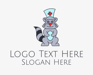 Nurse - Nurse Raccoon Clinic logo design