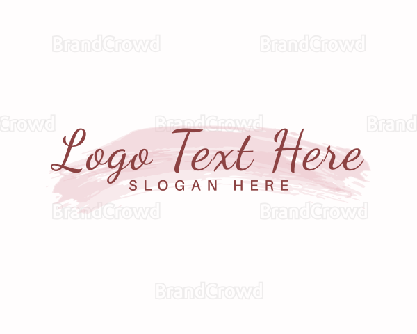 Feminine Cursive Brush Logo