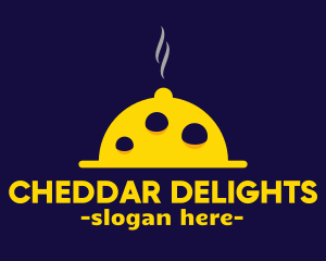 Cheddar - Yellow Cheese Cloche logo design