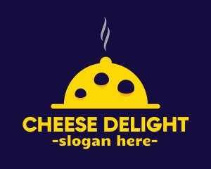Yellow Cheese Cloche logo design