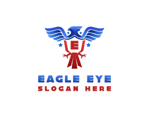 USA Eagle Patriot logo design