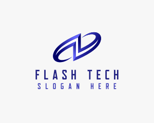 Flash - Flash Lightning Volt logo design