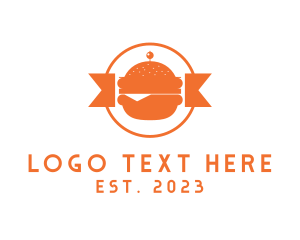 Dish - Burger Meal Delivery logo design