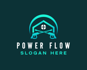 Power Washing Equipment Tools logo design