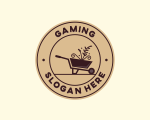 Gardening - Garden Lawn Wheelbarrow logo design