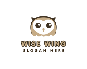 Owl - Cute Owl Bird logo design