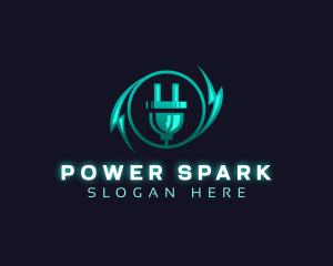 Plug Electric Power  logo design