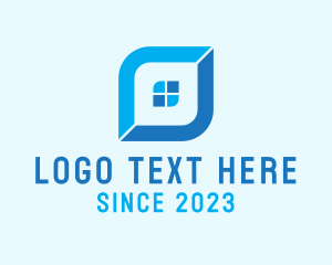 Realtor - Blue Realtor Lettermark logo design