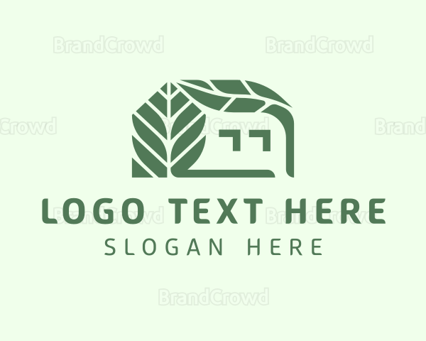 House Leaf Gardening Yard Logo