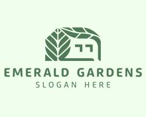 House Leaf Gardening Yard logo design