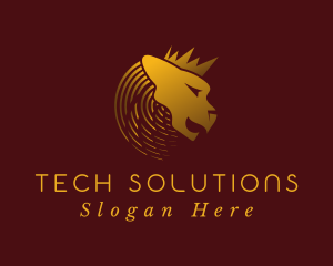 Insurers - Gold Lion King logo design