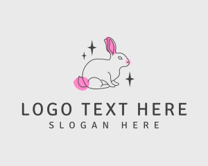 Rabbit - Magical Bunny Veterinary logo design